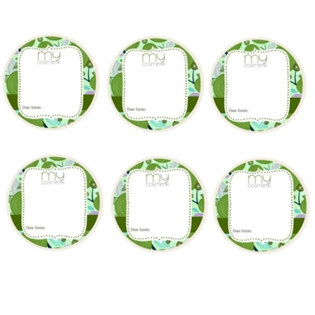 6 Étiquettes vierges rondes My Cosmetik