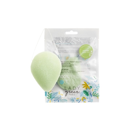 Eponge Konjac Visage - Aloe Vera Lady Green