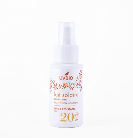Lait Solaire Bio SPF 20 UVBio