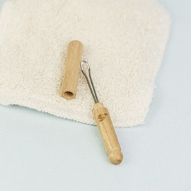 Cure-oreille écologique – Inox et bois – Escurette J'aime mes dents !