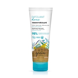 Exfoliant doux visage et Décolleté Lady Green